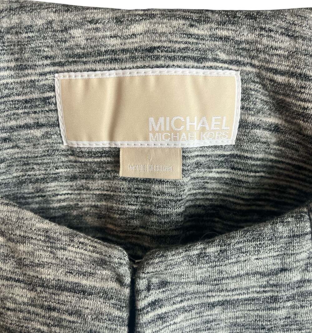 NWT Michael Kors Grey Heather Textured Knit Topper Jacket - Picture 5 of 6